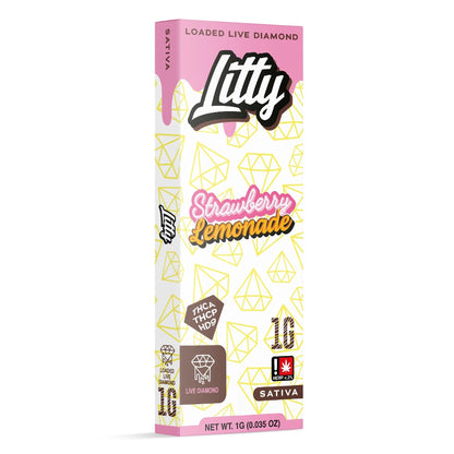 Litty Loaded Live Diamond THC-A + THC-P Device - 1000mg Strawberry Lemonade (S) / 1 Pack