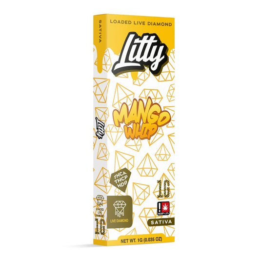 Litty Loaded Live Diamond THC-A + THC-P Device - 1000mg Mango Whip (S) / 1 Pack