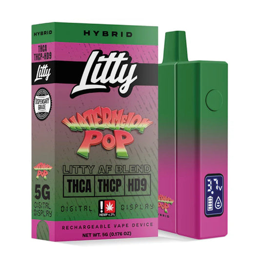 Litty THC-A Liquid Diamond Vaporizer - 5000mg Watermelon Pop (H)