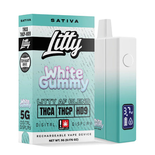 Litty THC-A Liquid Diamond Vaporizer - 5000mg White Gummy (S)