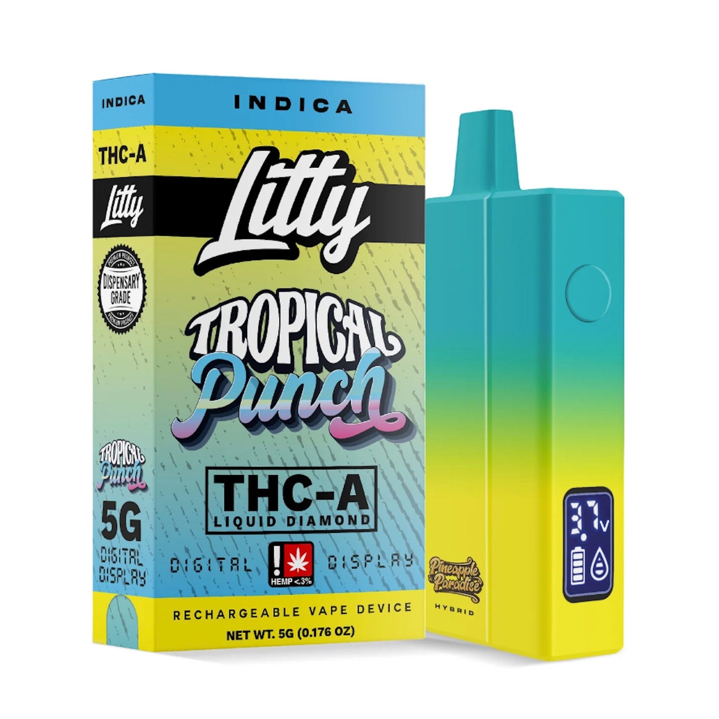 Litty THC-A Liquid Diamonds Vaporizer - 5000mg