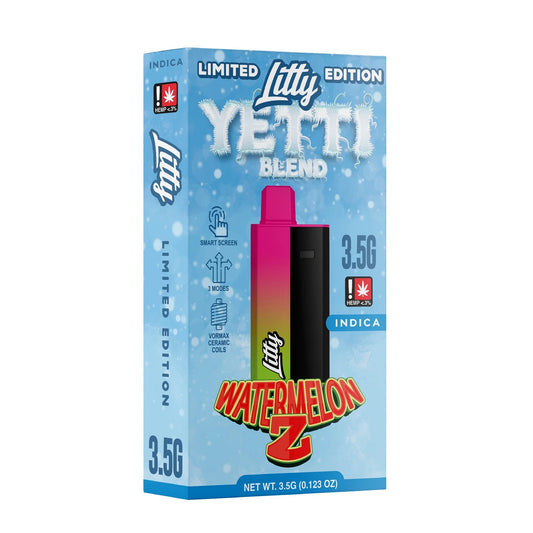 Litty Yetti Blend Limited Edition THC-P Device - 3500mg Watermelon Z (I) / 1 Pack