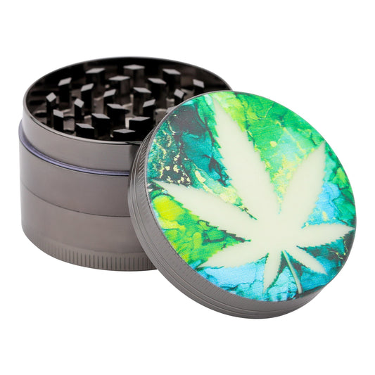 Luminous Leaf Grinder - 52mm Blue