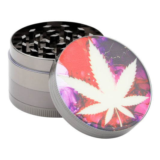 Luminous Leaf Grinder - 52mm Purple