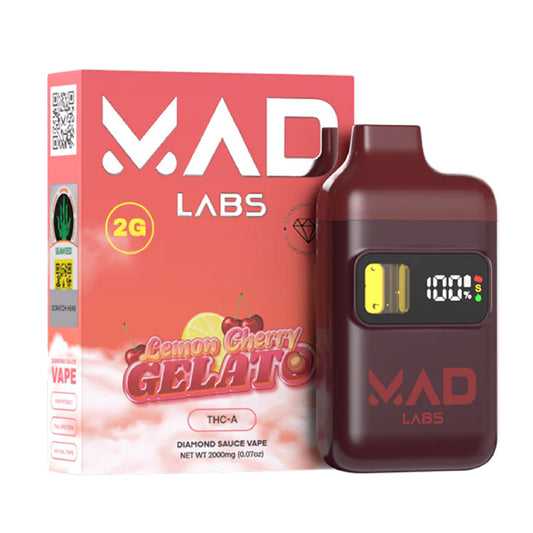 MAD Labs Diamond Sauce THC-A Vaporizer - 2000mg Lemon Cherry Gelato (S)