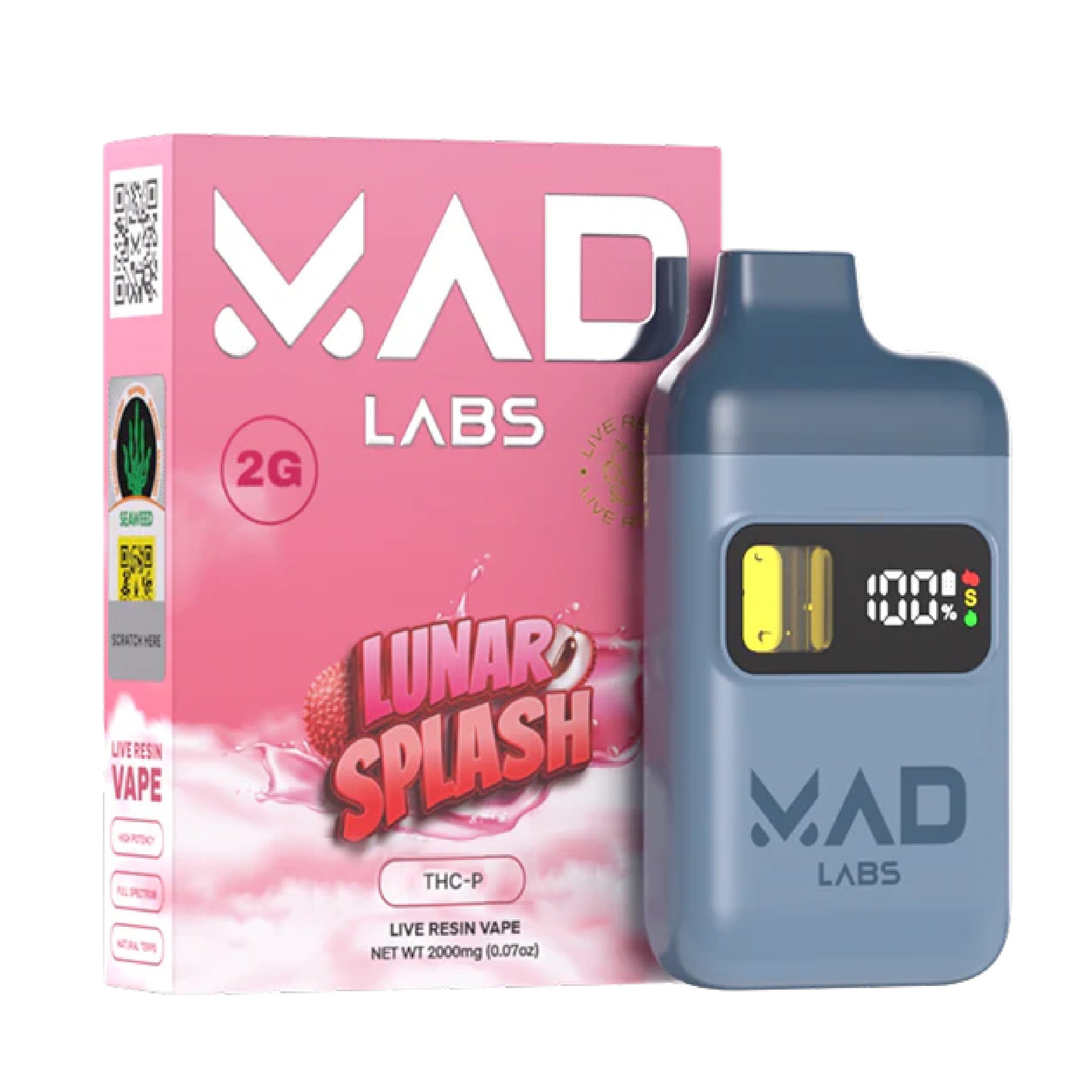 MAD Labs Diamond Sauce THC-P Vaporizer - 2000mg Lunar Splash (I)