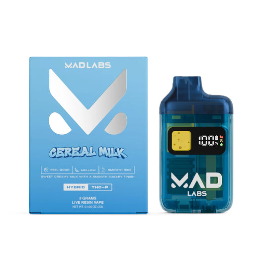 MAD Labs Live Resin THC-P Device - 3000mg Cereal Milk / 1 Pack