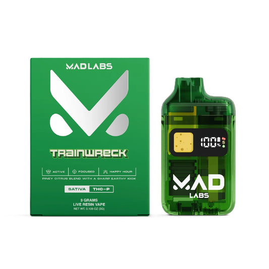 MAD Labs Live Resin THC-P Device - 3000mg Trainwreck (S) / 1 Pack