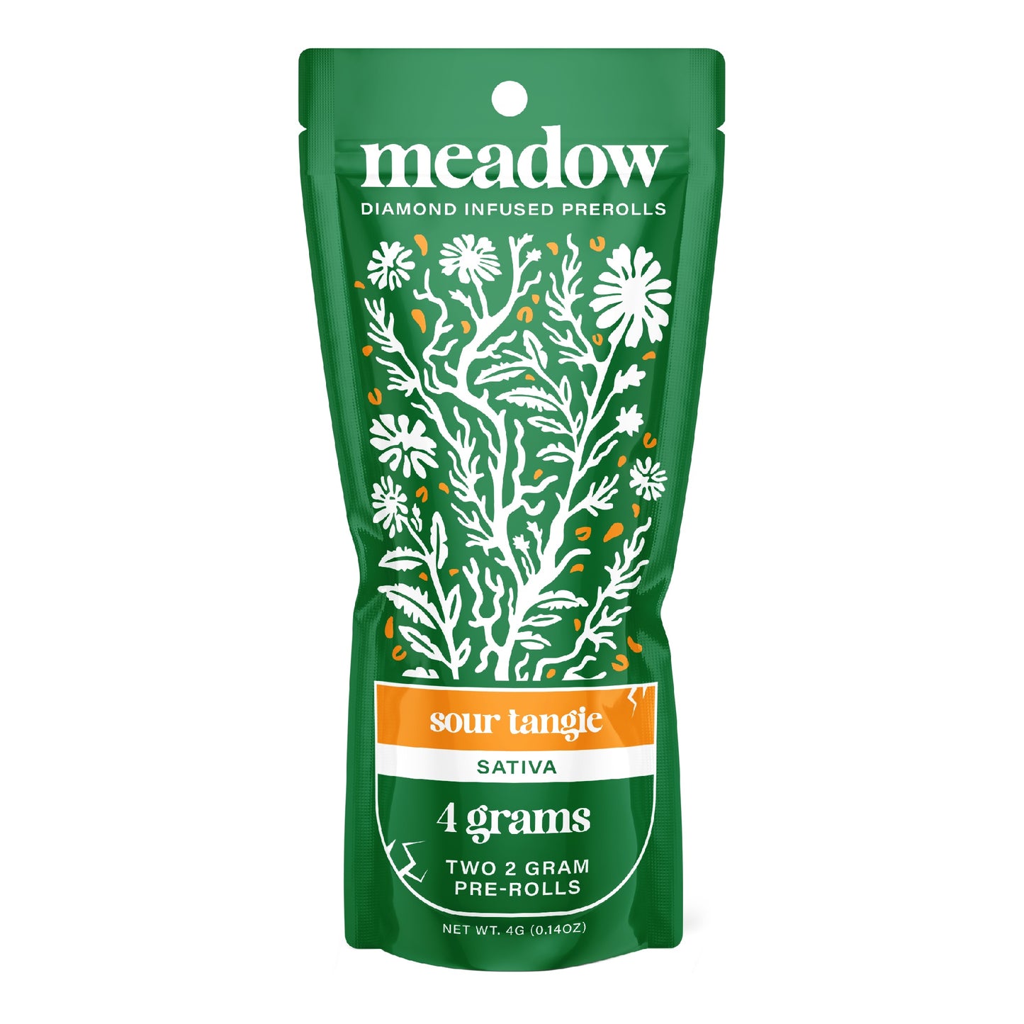 Meadow Diamond Infused Pre-Rolls - 4g (2ct) Sour Tangie (S)