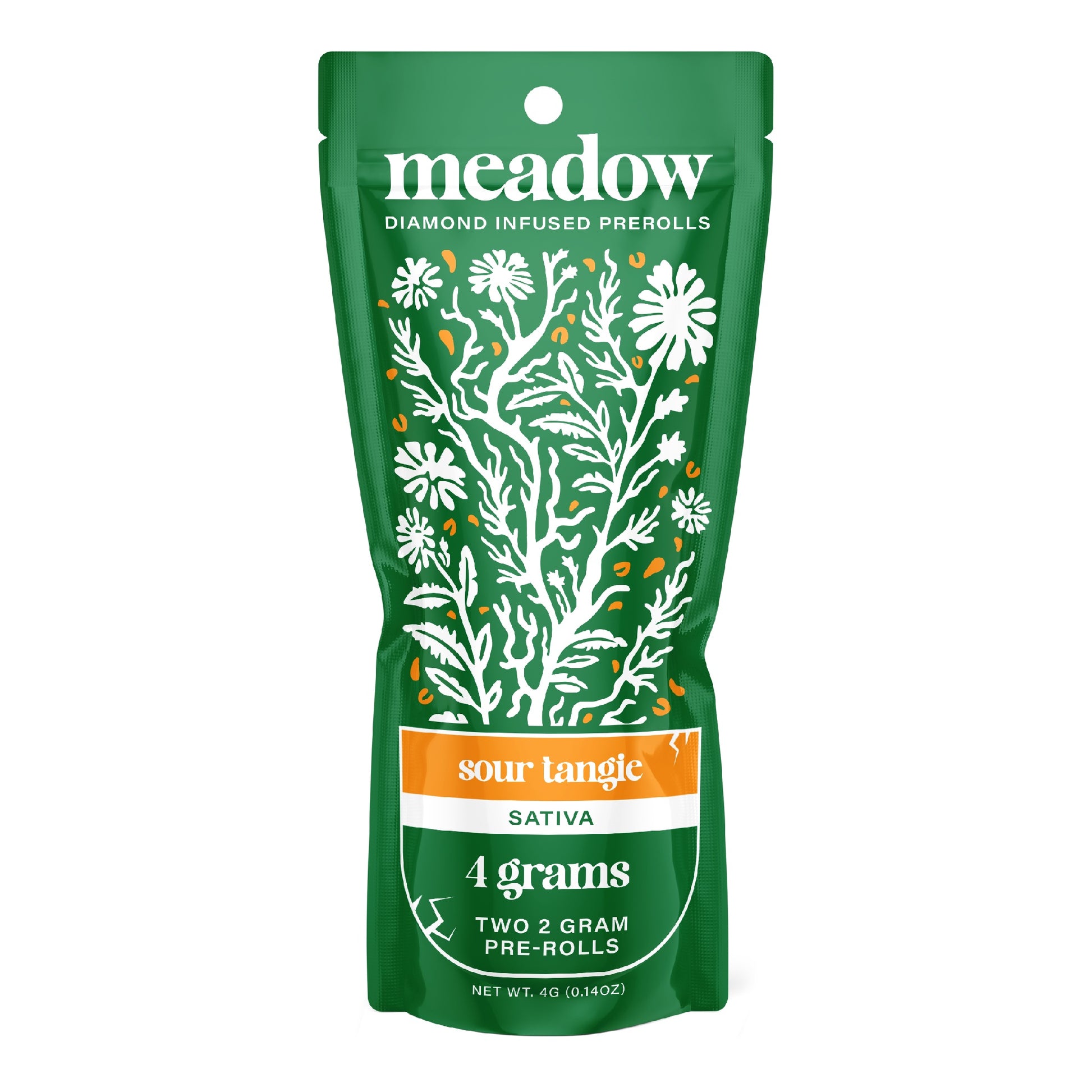 Meadow Diamond Infused Pre-Rolls - 4g (2ct) Sour Tangie (S)