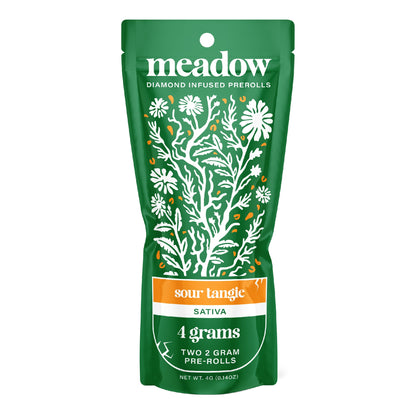 Meadow Diamond Infused Pre-Rolls - 4g (2ct) Sour Tangie (S)