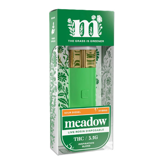 Meadow Effective Base THC Live Rosin Device - 3500mg Inspiration Blend / Sour Diesel (H) / 1 Pack