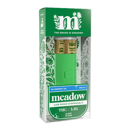 Meadow Effective Base THC Live Rosin Vaporizer - 3500mg