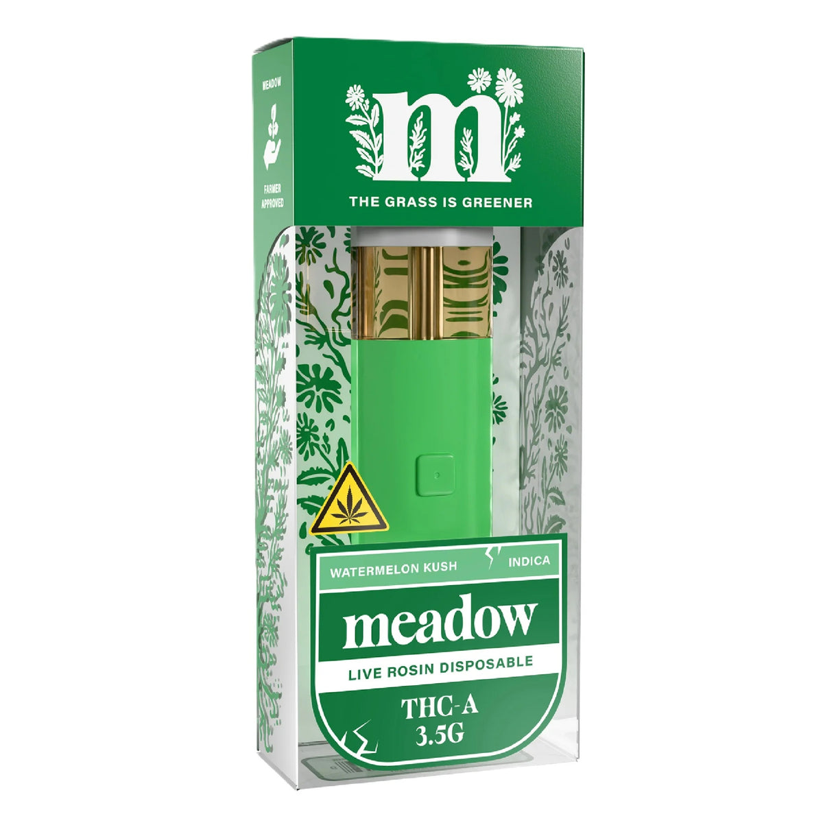 Meadow THC-A Live Rosin Device - 3500mg Watermelon Kush (I) / 1 Pack