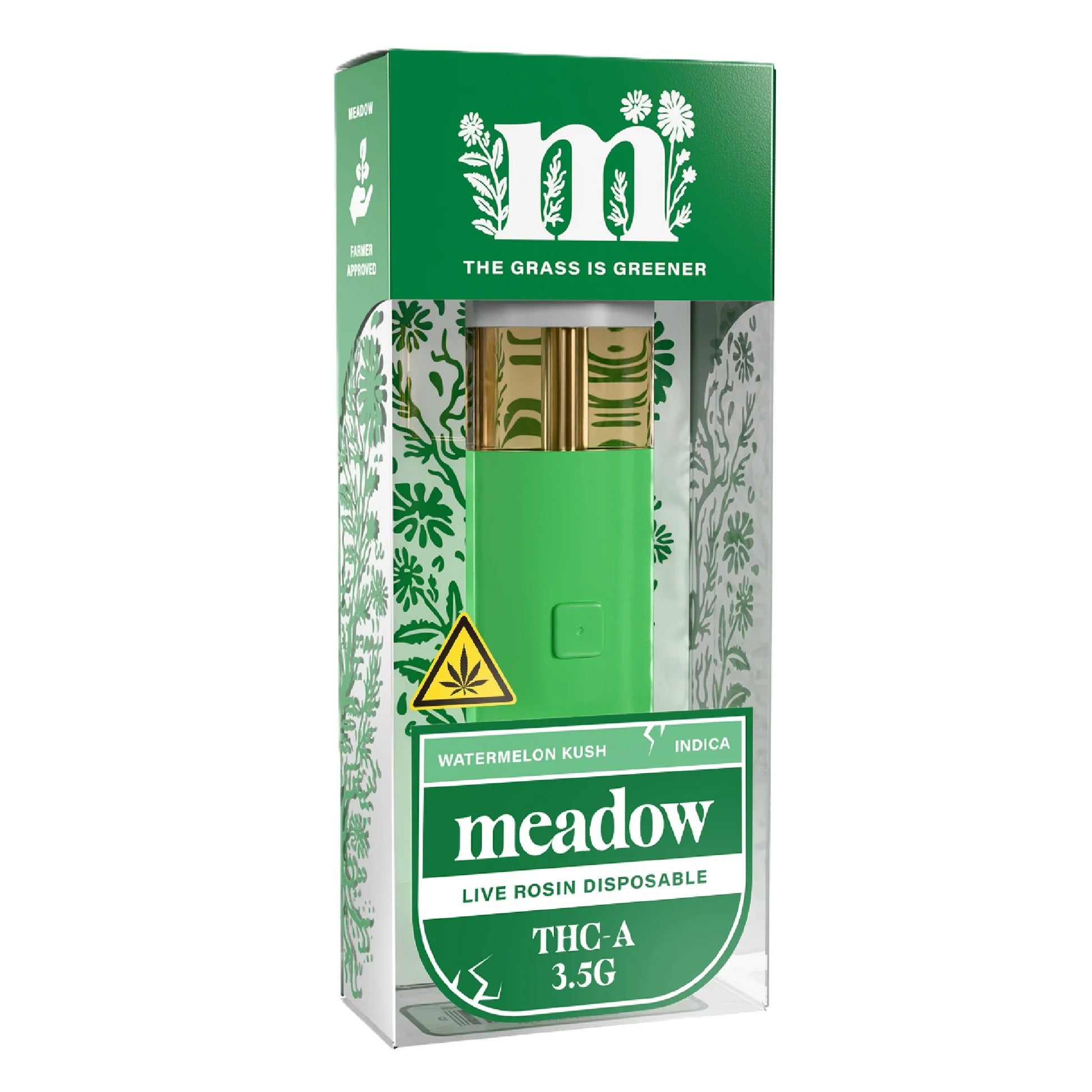 Meadow THC-A Live Rosin Device - 3500mg Watermelon Kush (I) / 1 Pack