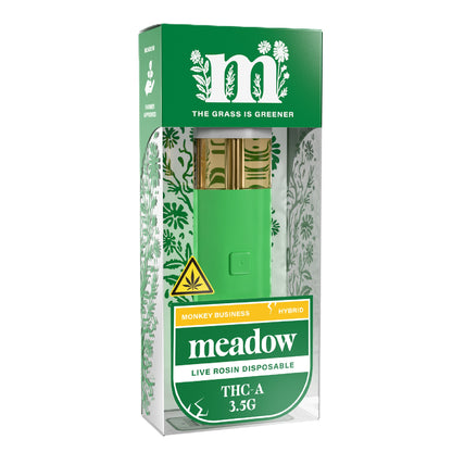 Meadow THC-A Live Rosin Vaporizer - 3500mg Monkey Business (H)