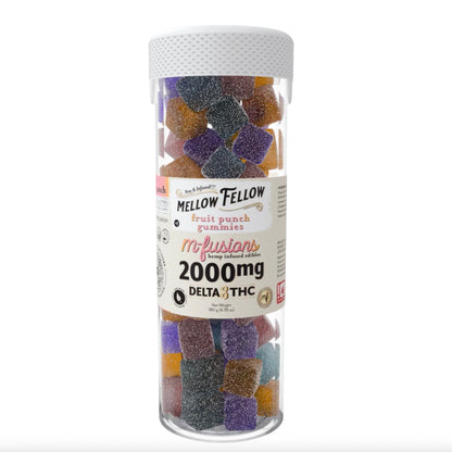Mellow Fellow Delta 8 M-Fusions Fruit Punch  Gummies - 2000mg (40ct)