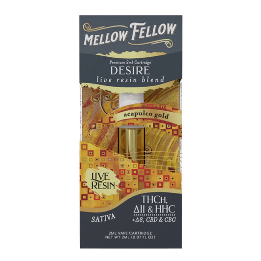 Mellow Fellow Live Resin Acapulco Gold Cartridge - 2000mg Single Cart / 1 Pack