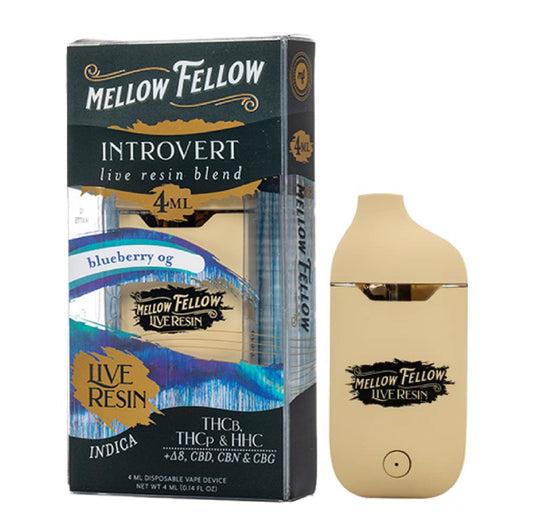 Mellow Fellow Live Resin Vaporizer - 4000mg Blueberry OG
