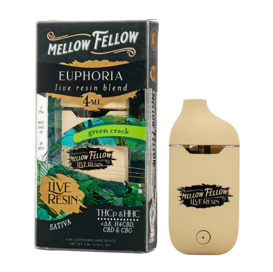 Mellow Fellow Live Resin Vaporizer - 4000mg Green Crack (S)