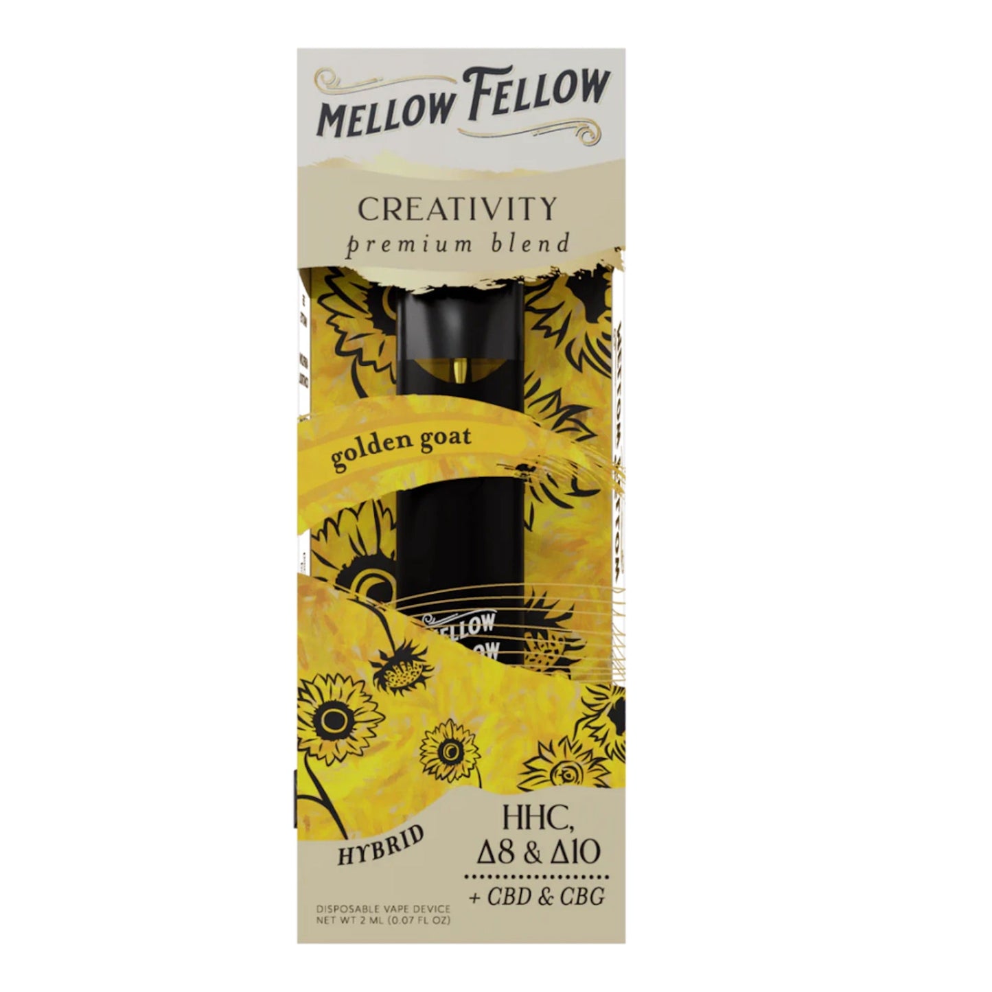 Mellow Fellow Premium Blend Vaporizer - 2000mg Golden Goat