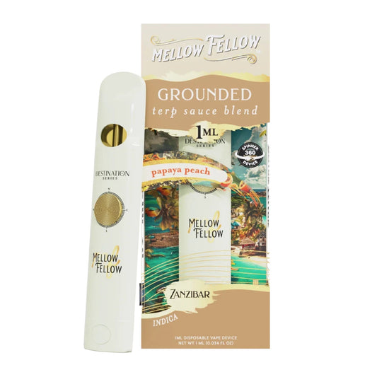 Mellow Fellow Terp Sauce Fidget Spinner Vape - 1000mg Grounded / Papaya Peach (I)