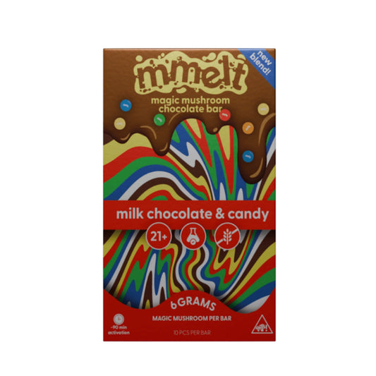 Mmelt Magic Mushroom Chocolate Candies Bar