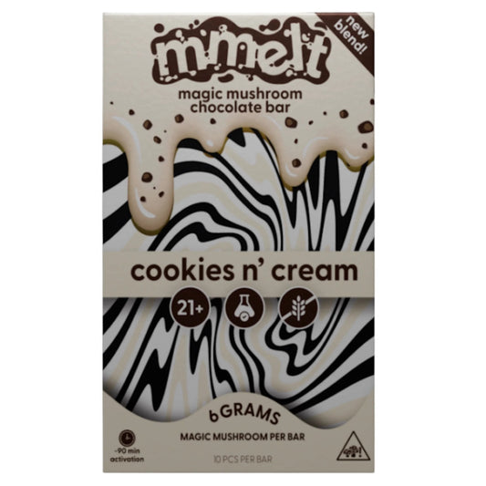 Mmelt Magic Mushroom Cookies n Cream Chocolate Bar