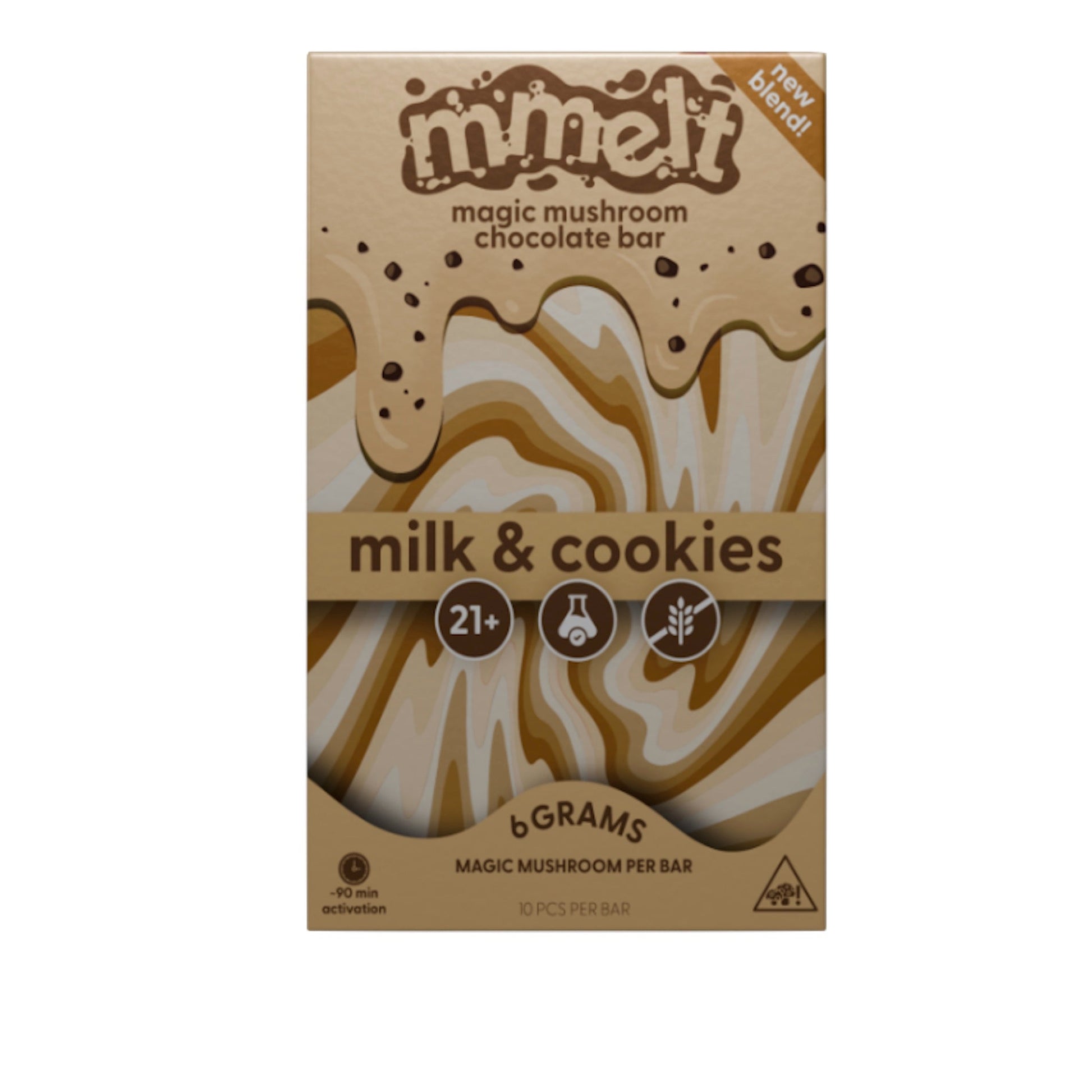 Mmelt Magic Mushroom Milk n Cookies Chocolate Bar  - 6g