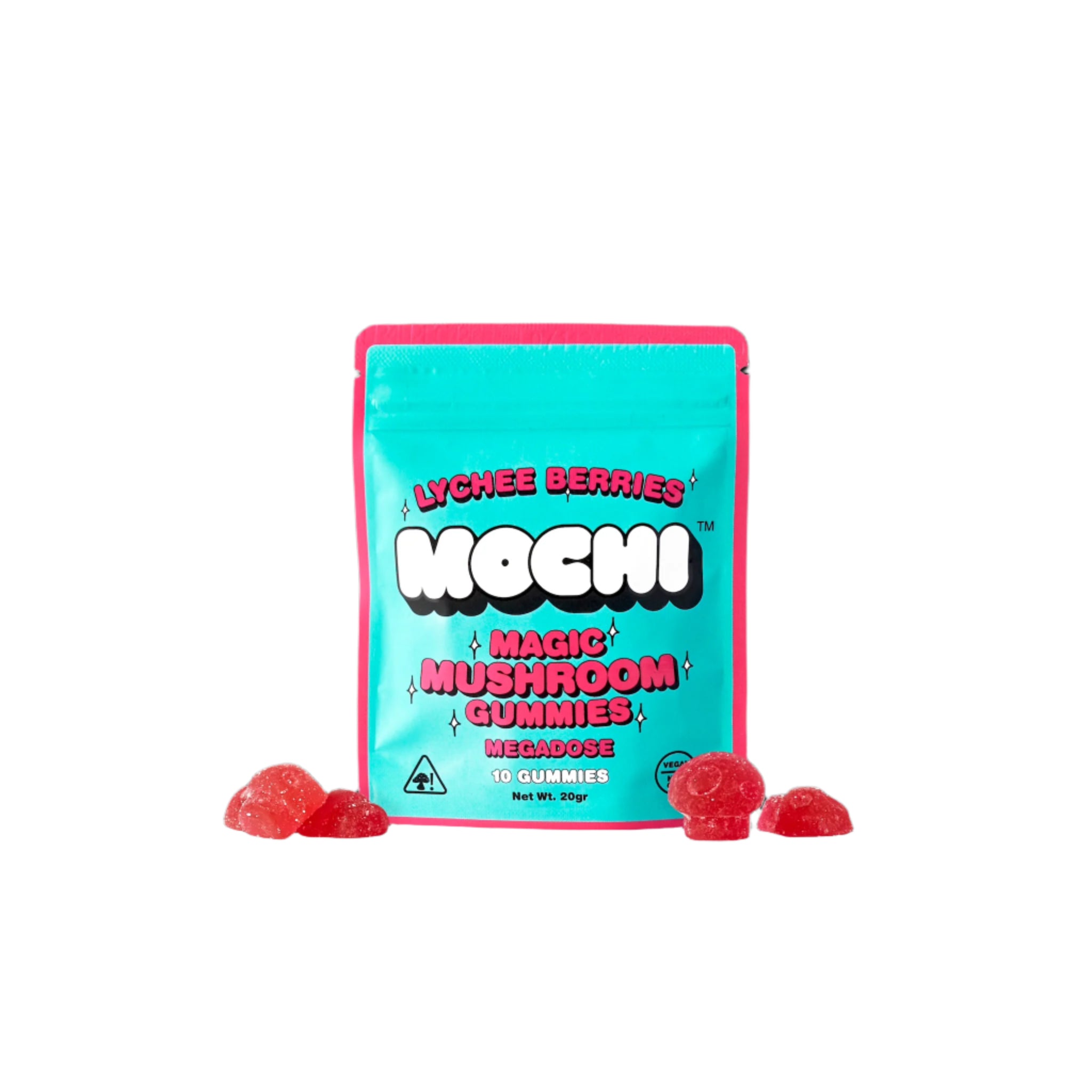 チモシー Mochi Magic Mushroom Lychee Berries Gummies - Everything 420