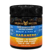 Muha Meds Hash Rosin Infused Gummies - 7500mg Pineapple Habanero