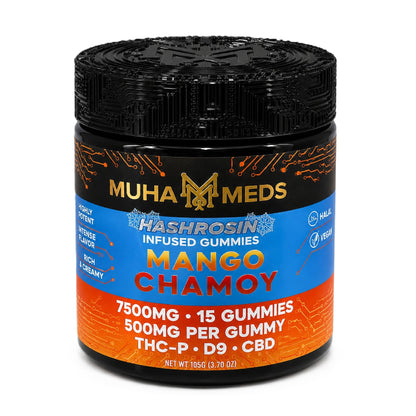 Muha Meds Hash Rosin Infused Gummies - 7500mg Mango Chamoy