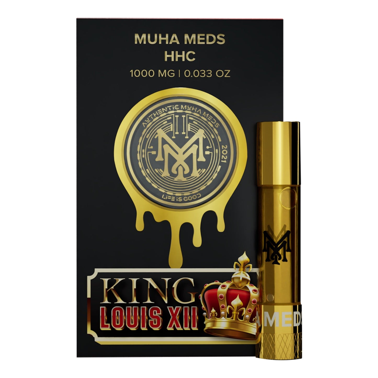 Muha Meds HHC Cartridge - 1000mg King Louie XIII (I)