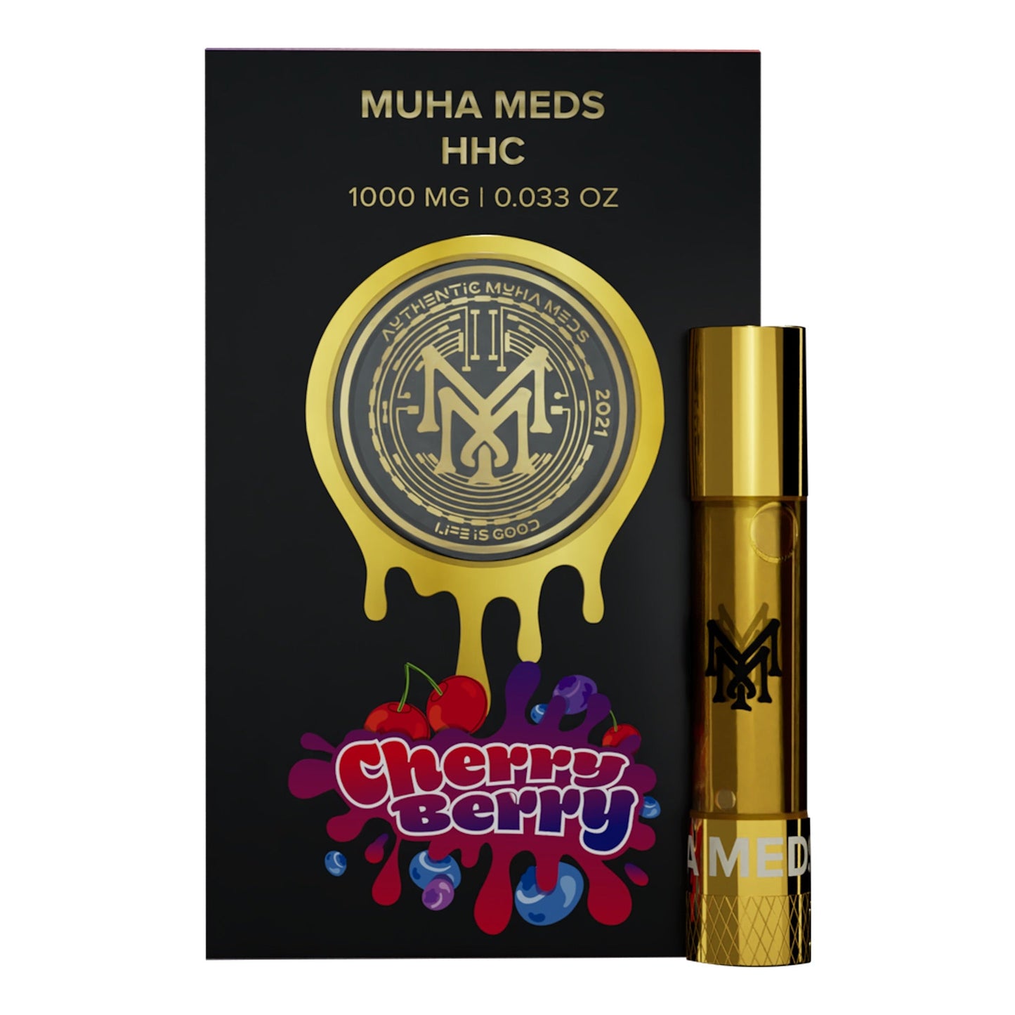 Muha Meds HHC Cartridge - 1000mg Cherry Berry (H)