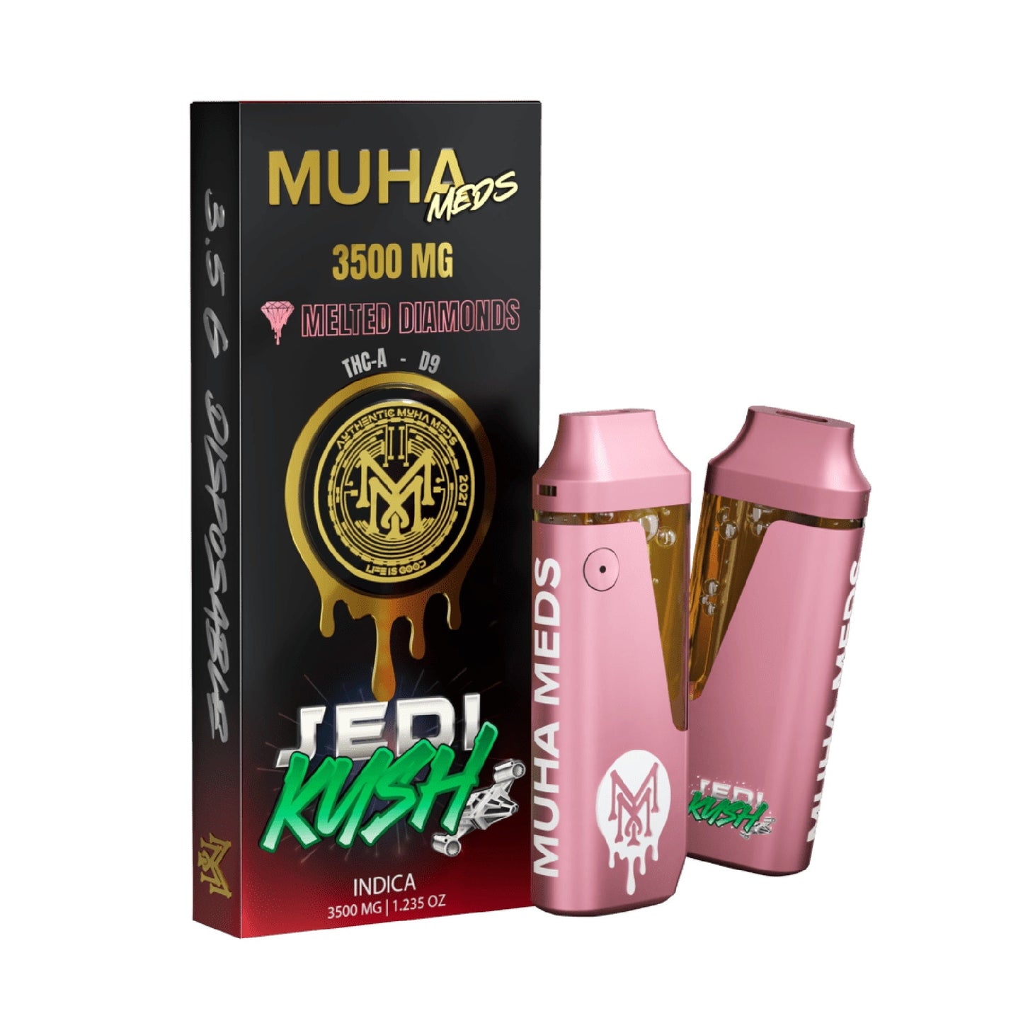 Muha Meds Melted Diamonds THC-A Delta 9 Vaporizer 3500mg - Everything 420 Muha Meds Melted Diamonds THC-A Delta 9 Vaporizer 3500mg - Everything 420