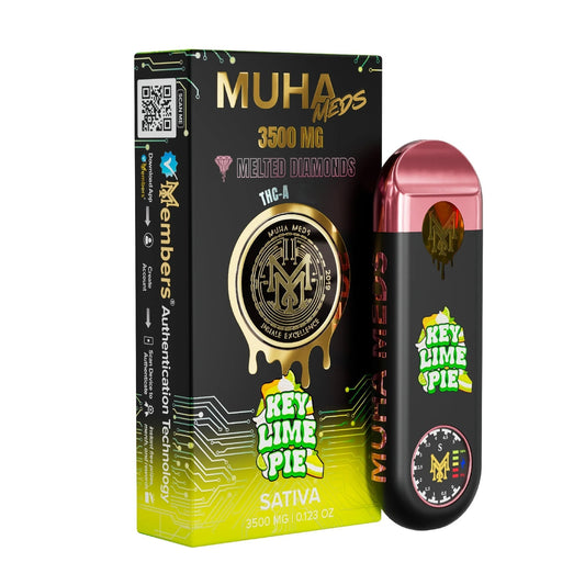 Muha Meds Melted Diamonds THC-A  New Gen 3 Device - 3500mg Key Lime Pie (S) / 1 Pack