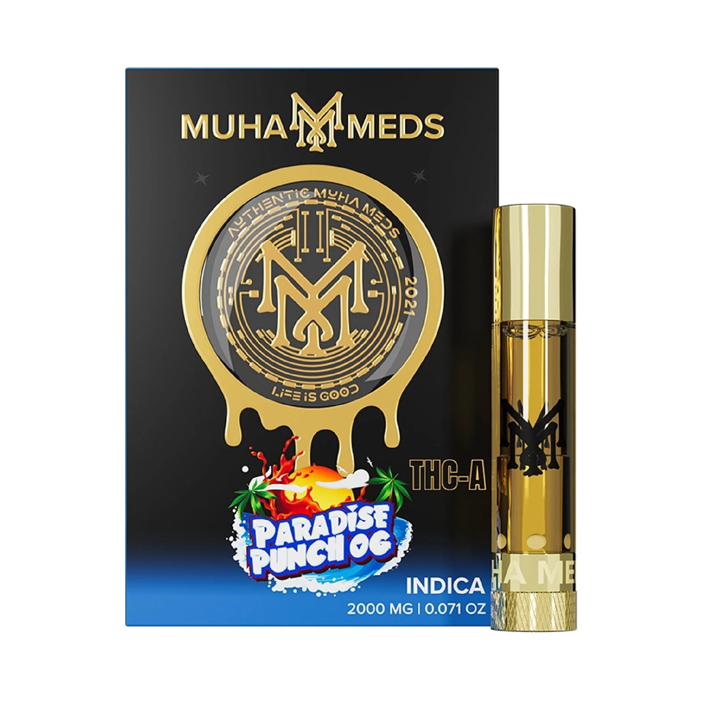 Muha Meds THC-A Device - 2000mg Paradise Punch OG (I) / 1 Pack