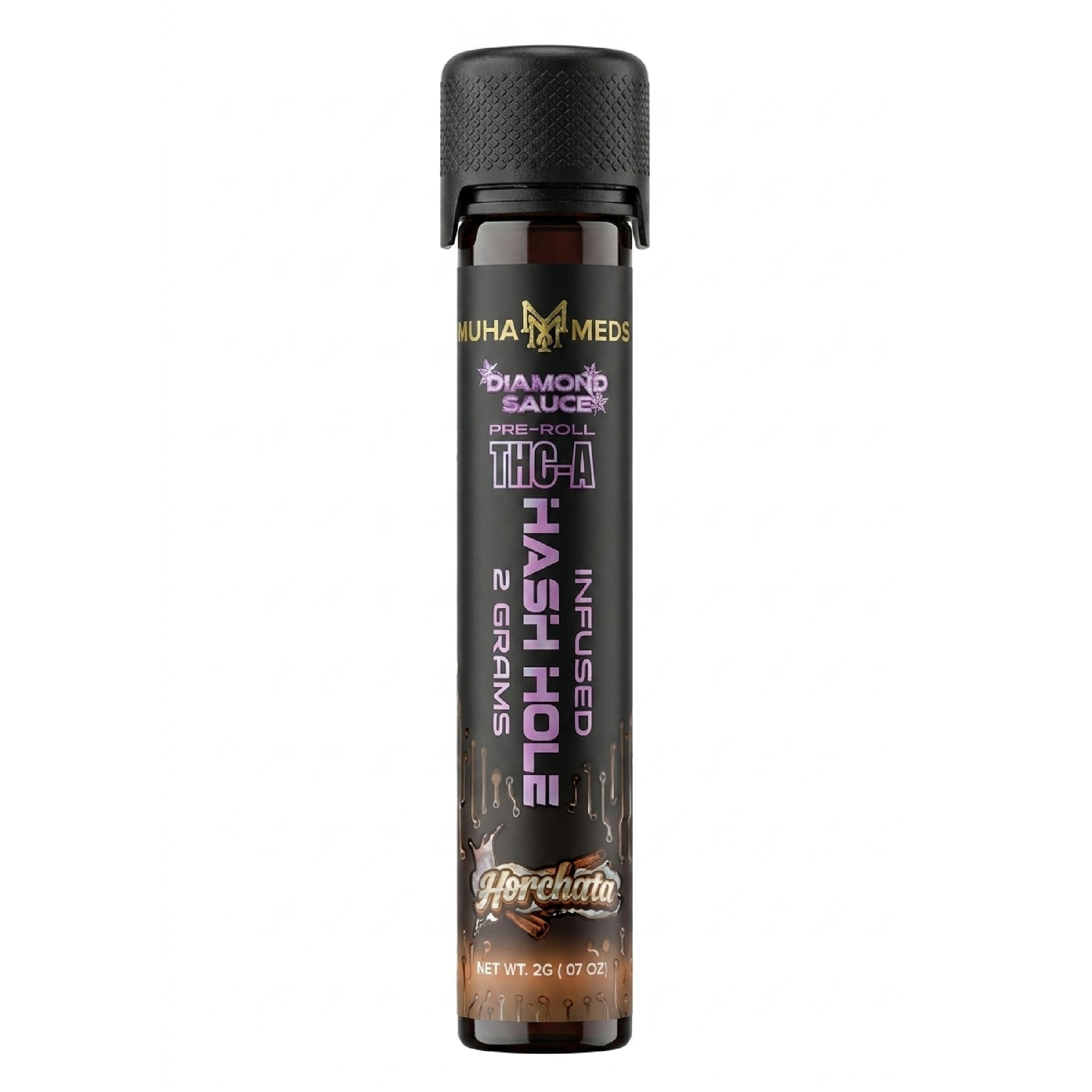 Muha Meds THC-A Diamond Sauce Infused Hash Hole - 2g Horchata (I)