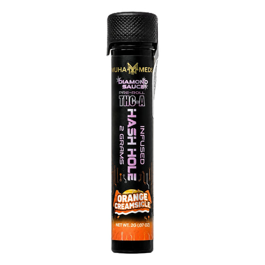 Muha Meds THC-A Diamond Sauce Infused Hash Hole - 2g Orange Creamsicle (S)