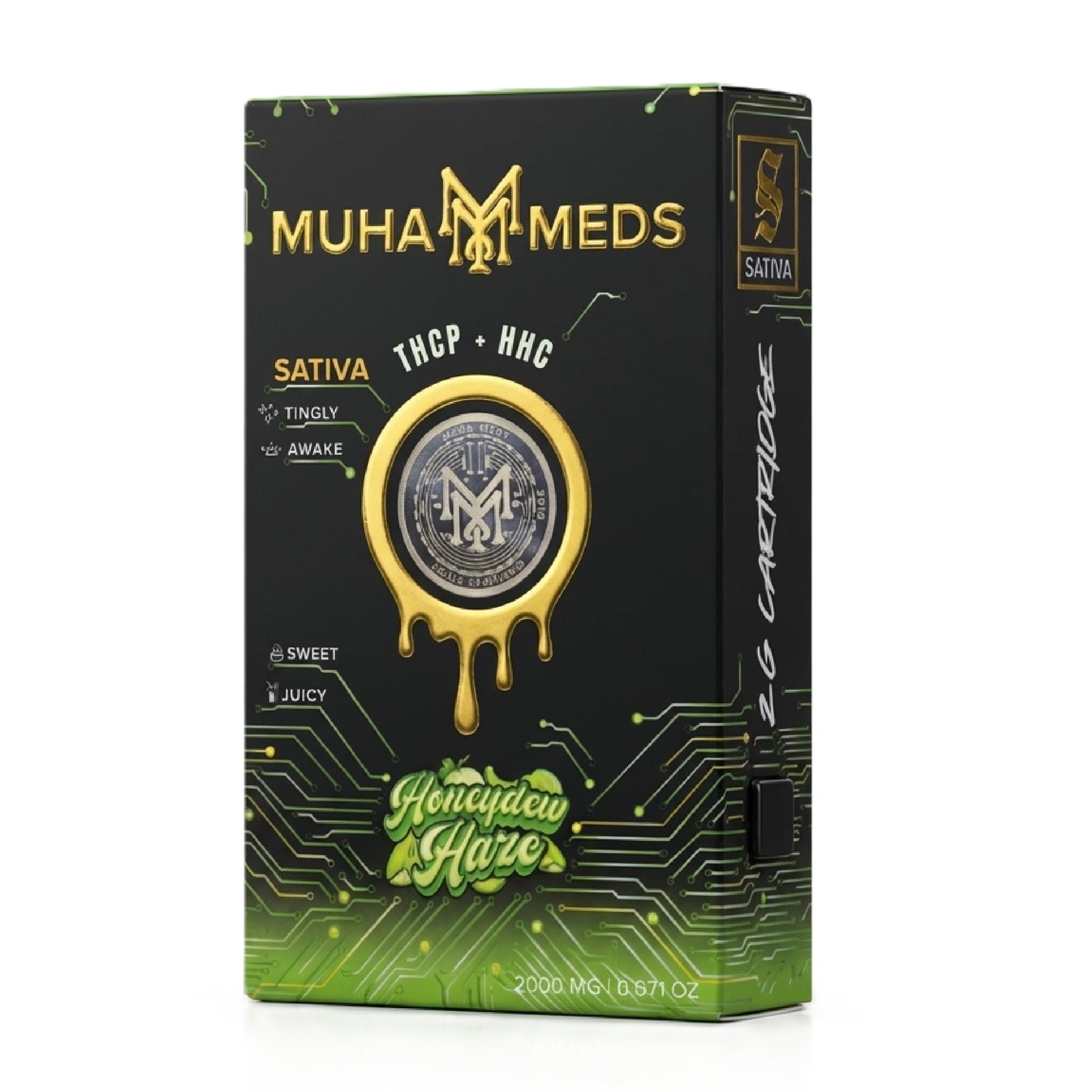 Muha Meds THC-P Cartridge - 2000mg Honeydew Haze (S)