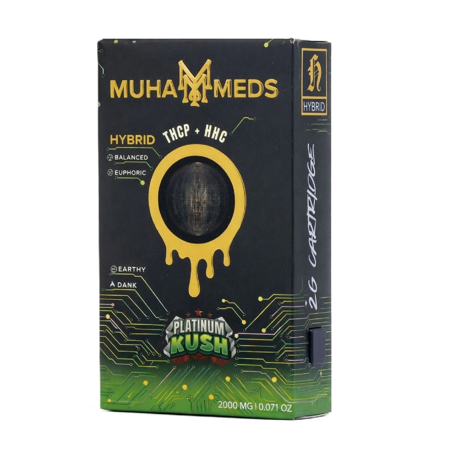 Muha Meds THC-P Device - 2000mg Platinum Kush (H) / 1 Pack