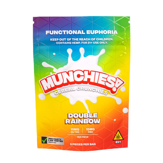 Munchies Fresh Baked Delta 9 Cereal Crunchies - 5ct Double Rainbow