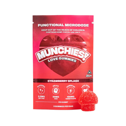 Munchies Functional Microdose Gummies Strawberry Splash
