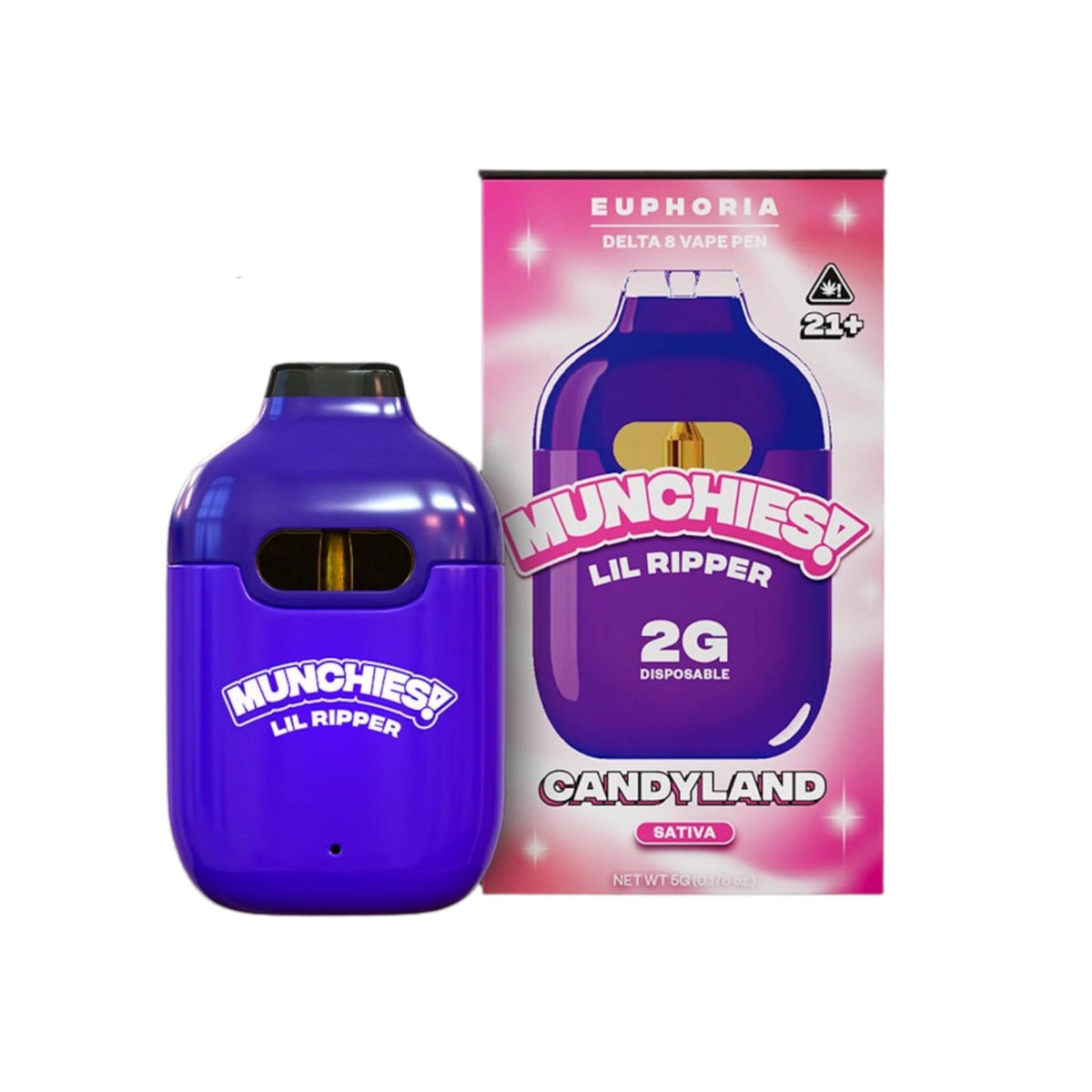 MUNCHIES! Lil Ripper Euphoria Delta 8 Device - 2000mg Candyland (S)