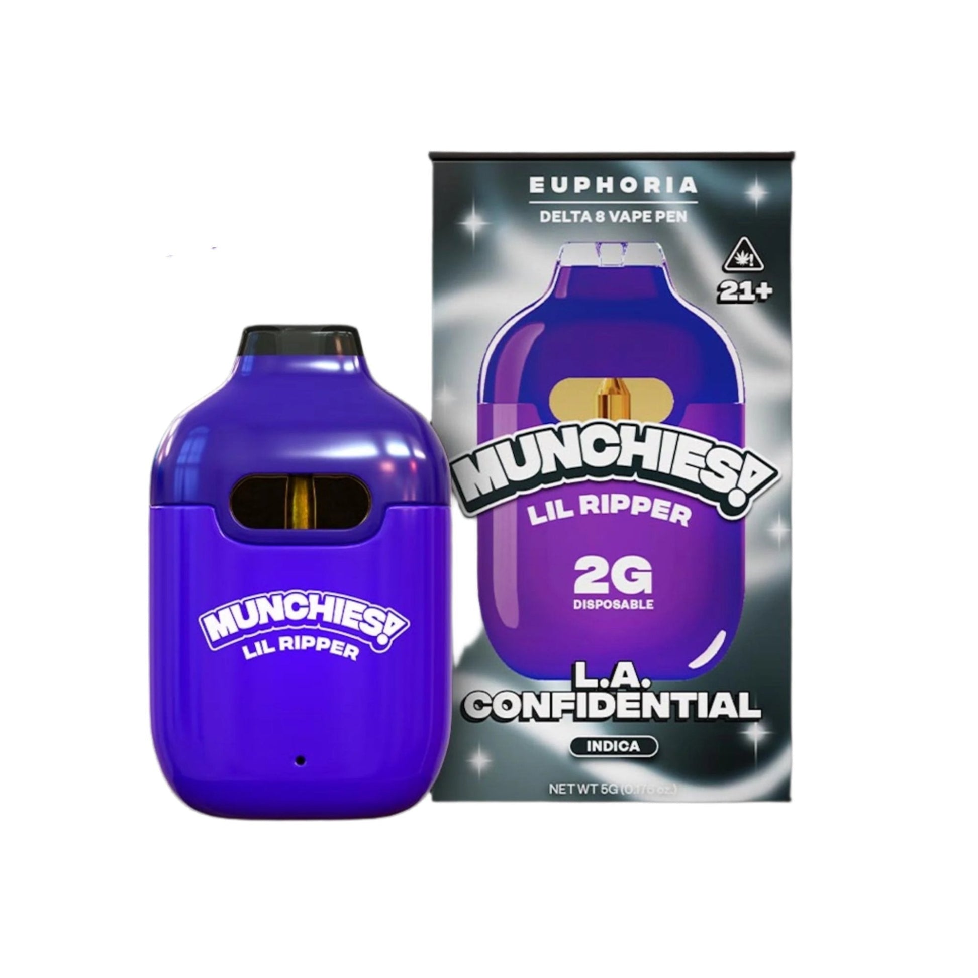 Munchies Lil Ripper Euphoria Delta 8 Vaporizer - 2000mg LA Confidential (I)