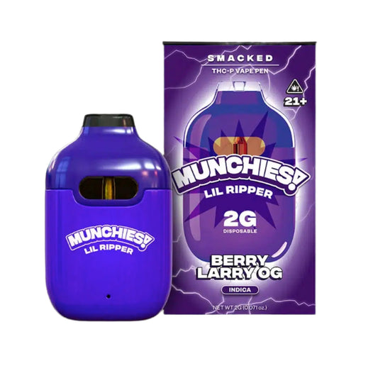 Munchies Lil Ripper Smacked THC-P Vaporizer - 2000mg Berry Larry OG (I)