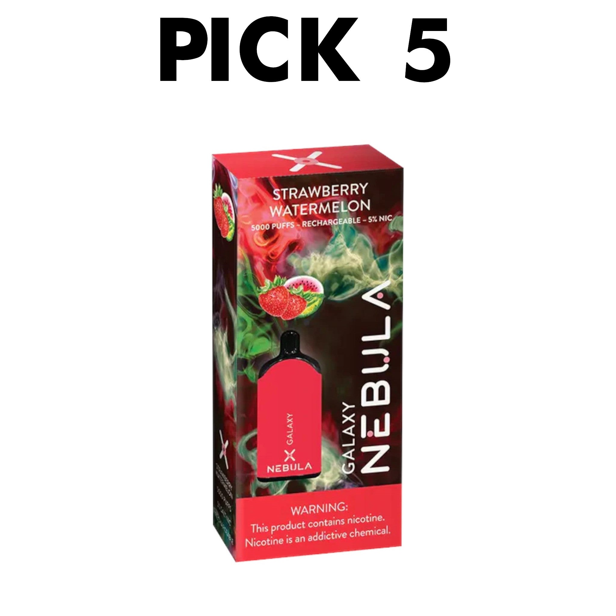 Nebula Galaxy 5% 5k Puffs Pick 5 - Everything 420