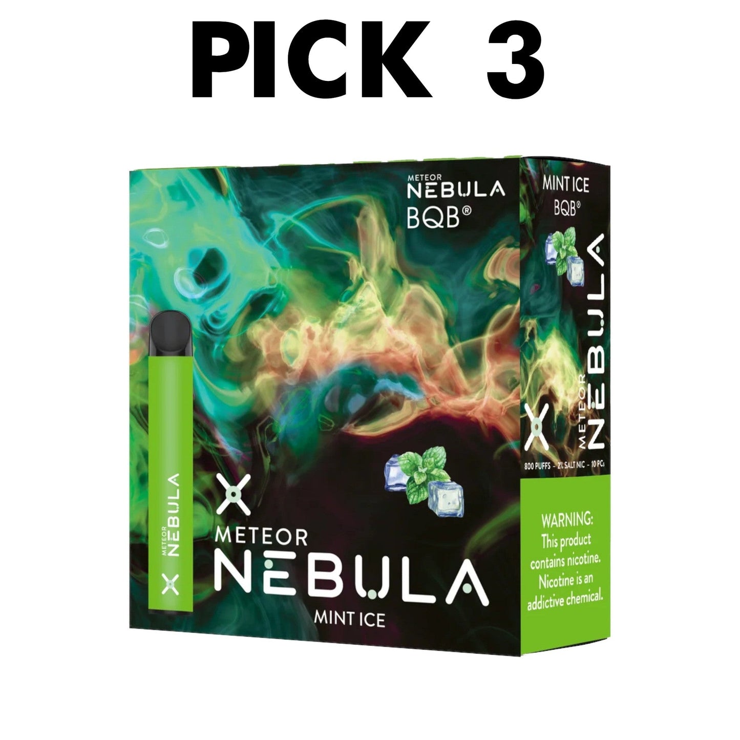 Nebula Meteor 2% 5k Puffs Pick 3