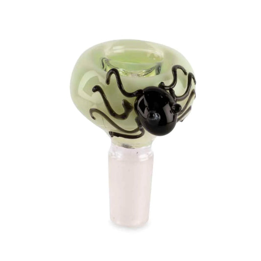 Neon Spider Bowl - 14mm Male Green