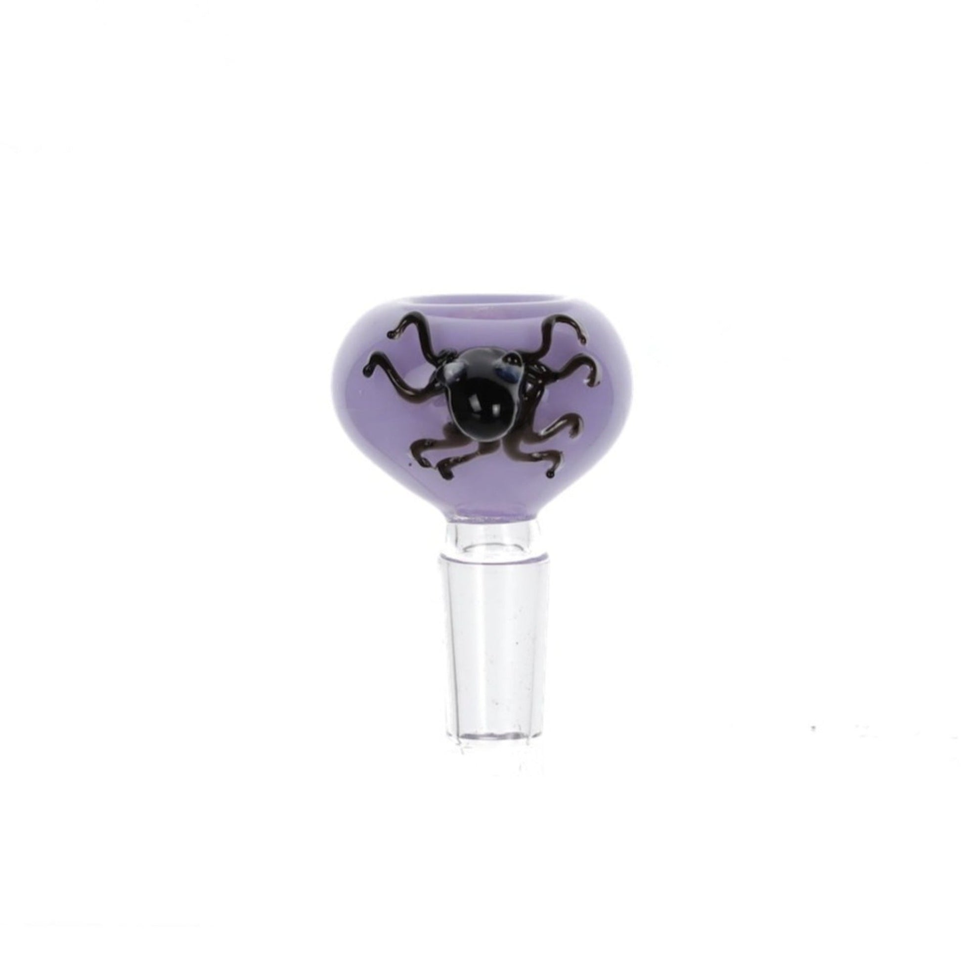 Neon Spider Bowl - 14mm Male Purple